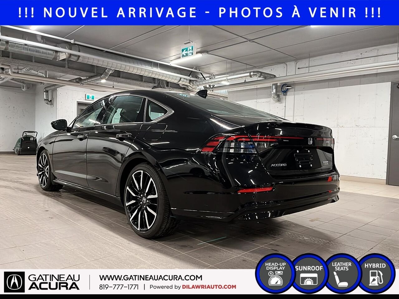 Honda Accord Hybride Touring 2024 Noir Ottawa & Gatineau - photo #7