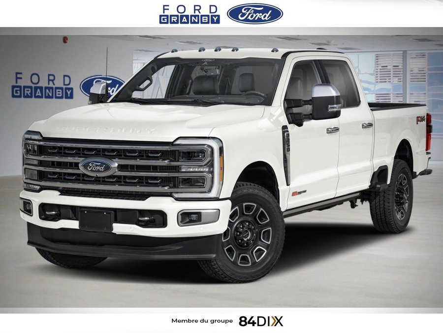 Ford SUPER DUTY F-250 SRW Platinum cabine 6 places 4RM caisse de 8 pi 2026 Blanc