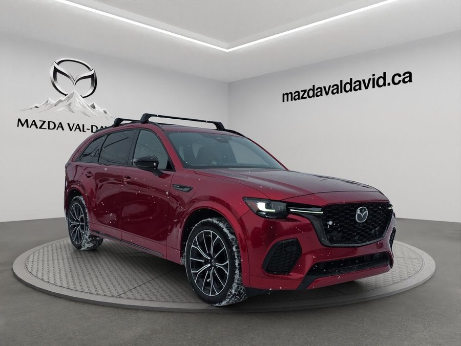 Mazda CX-70 hybride léger Signature, 5 passagers, 1 propriétaire, Mode hybride, awd, Toit ouvrant pano, Sièges à fonction 2025 Rouge