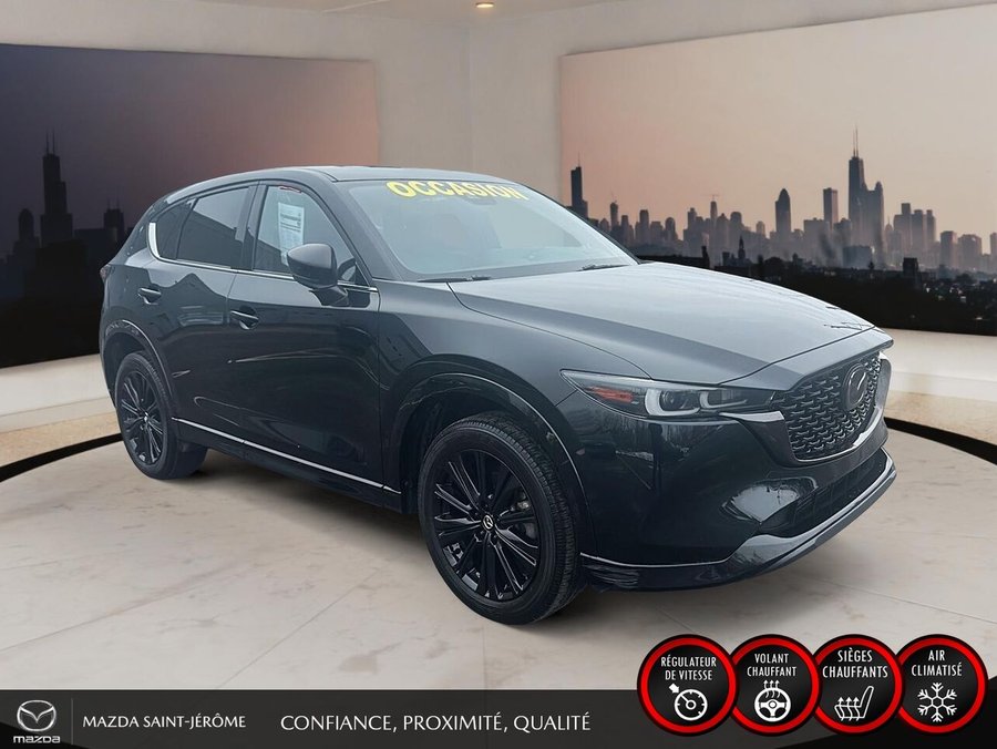 2023 Mazda CX-5 Sport turbo | AWD | TOIT OUVRANT | CUIR | NAV | Black