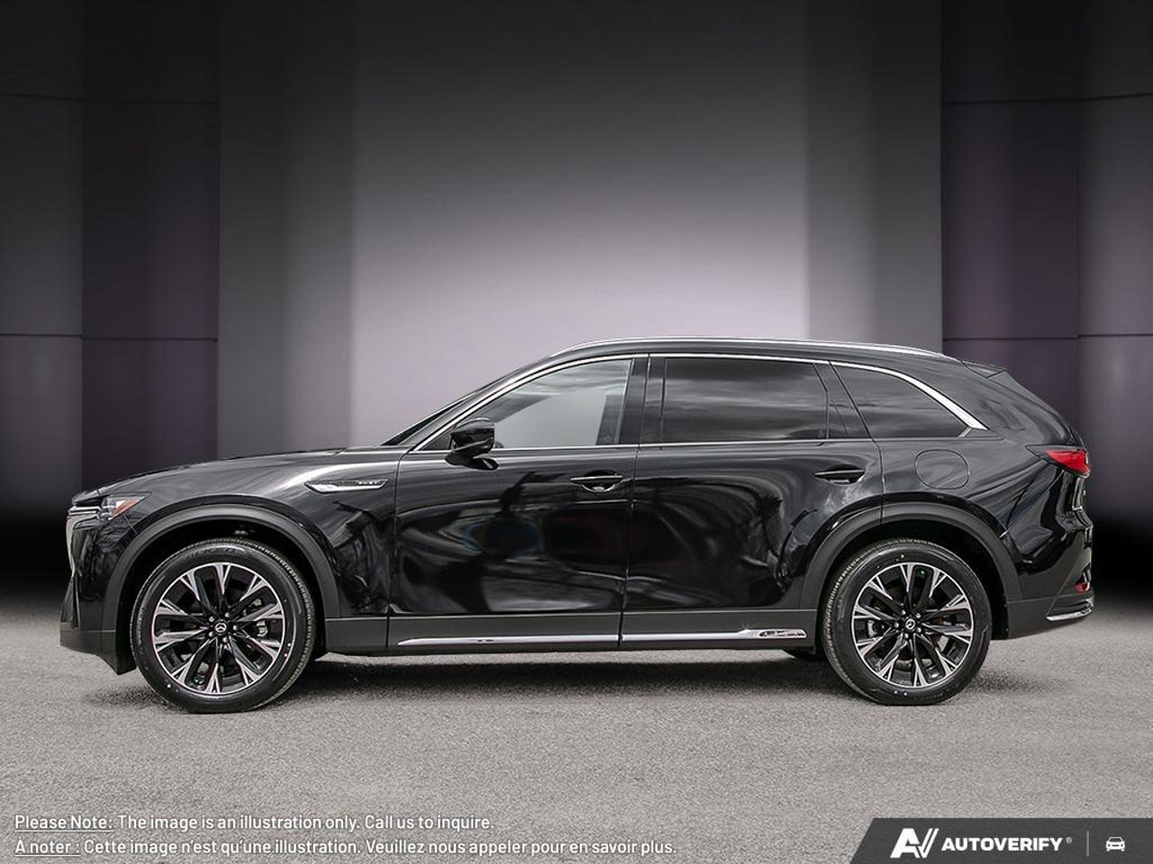 Mazda CX-90 hybride rechargeable JM3KKDHA0T1401576 2026 Noir de jais mica Mirabel - photo #2