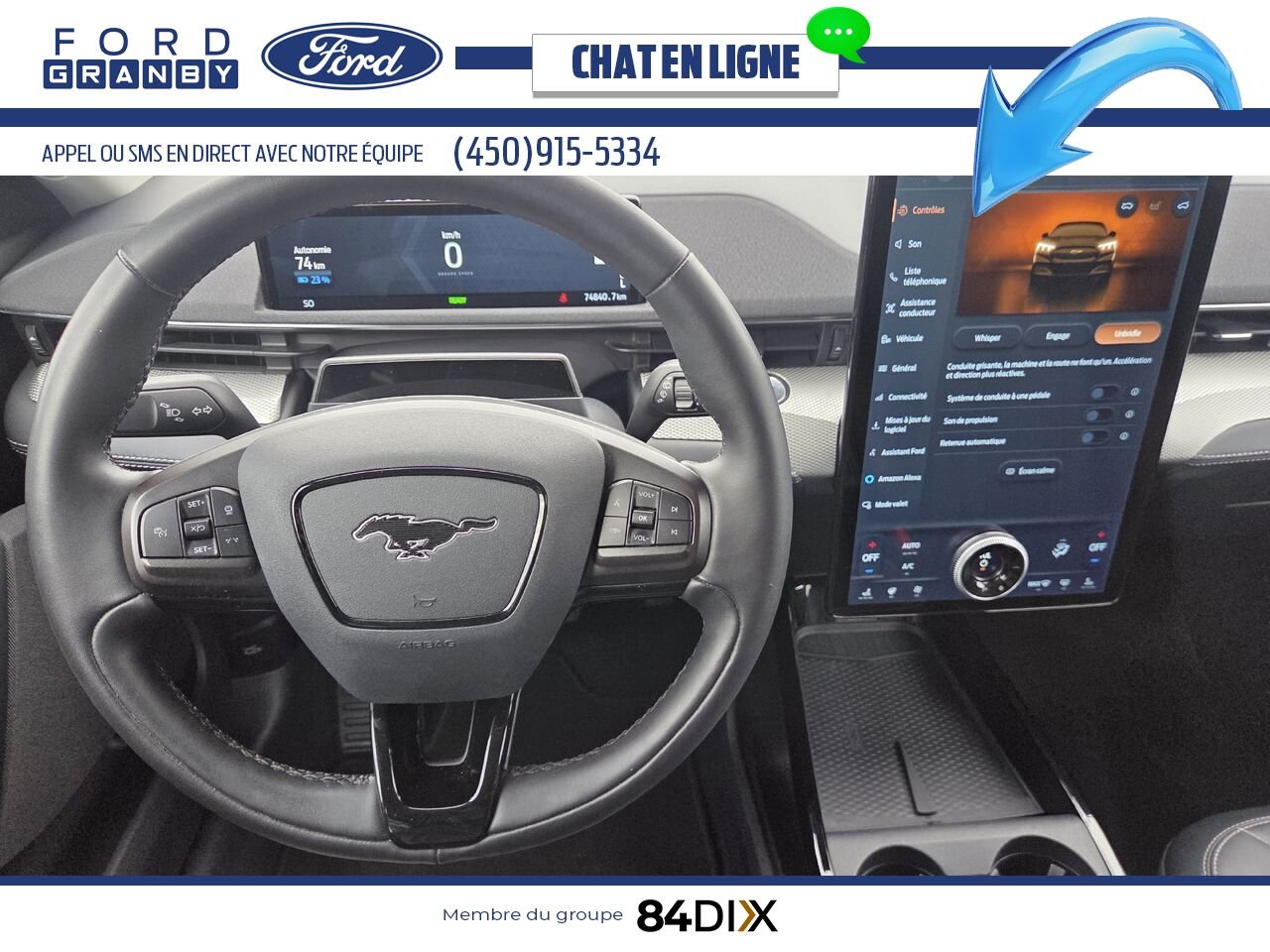 Ford Mustang Mach-E 2022 Blanc Granby - photo #13