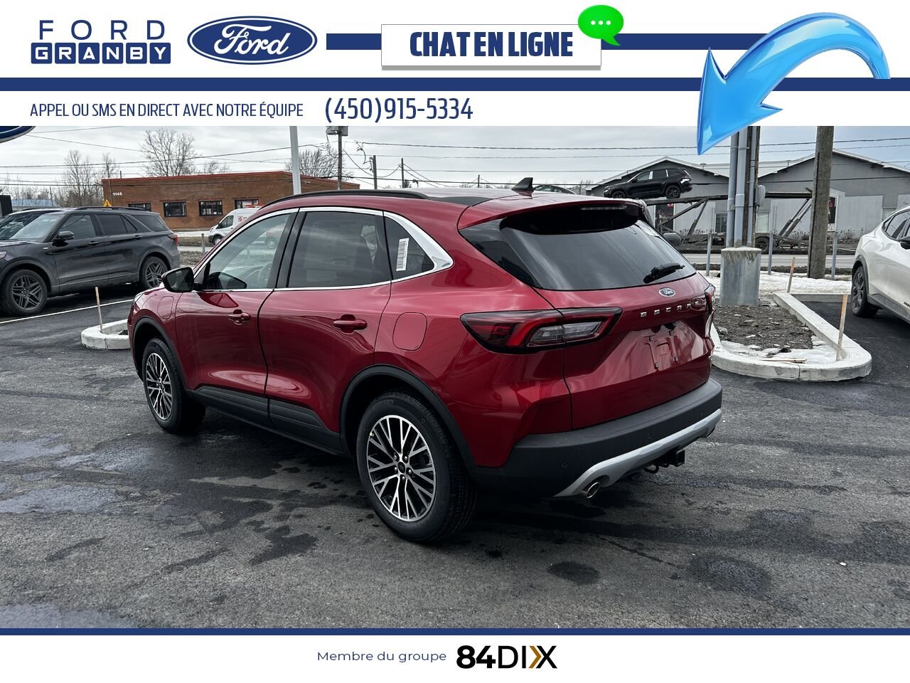 Ford Escape 2025 Rouge vitesse métallisé teinté verni Granby - photo #4