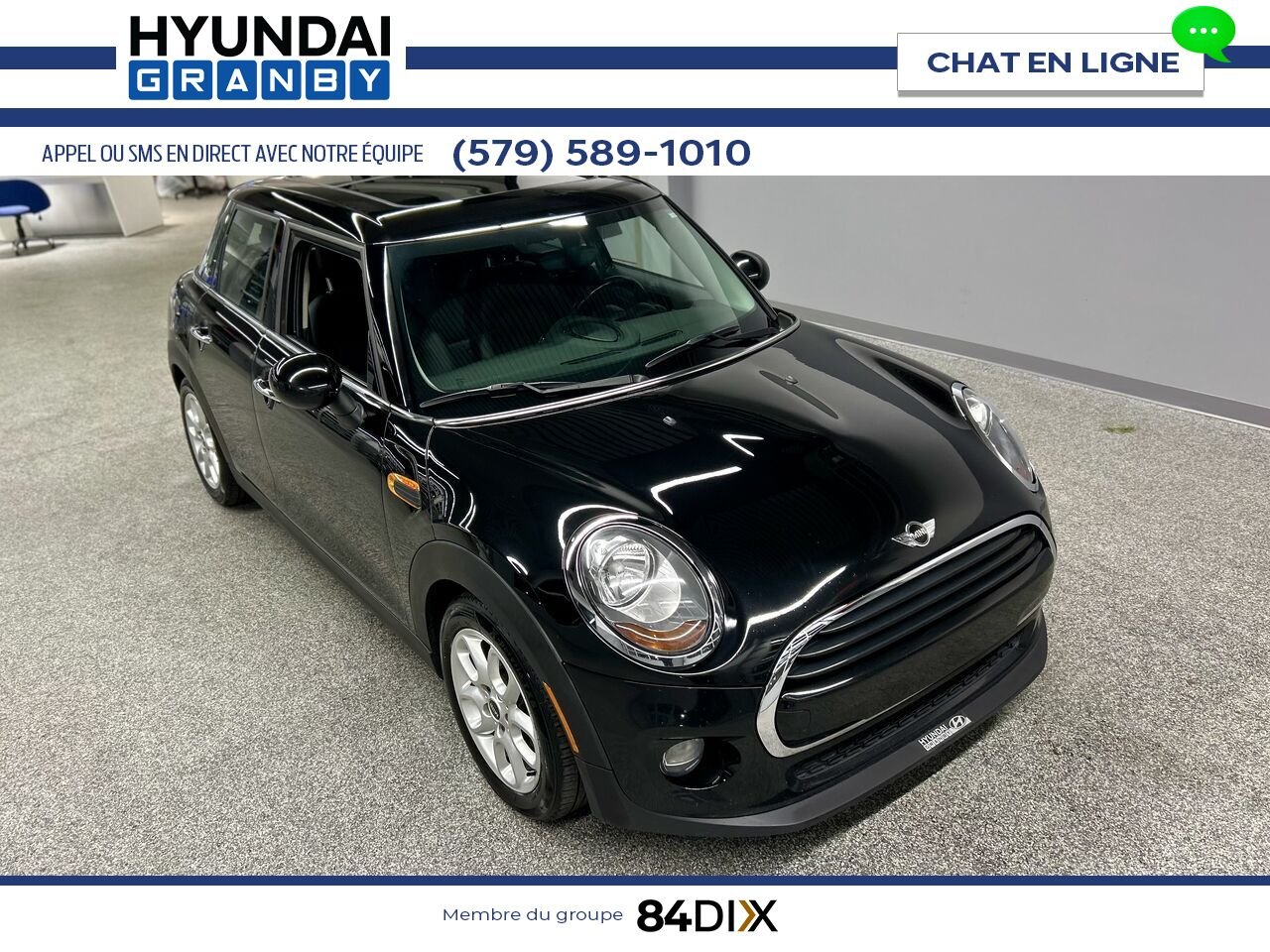 MINI Cooper toit rigide 5 portes 2016 Noir Granby - photo #1