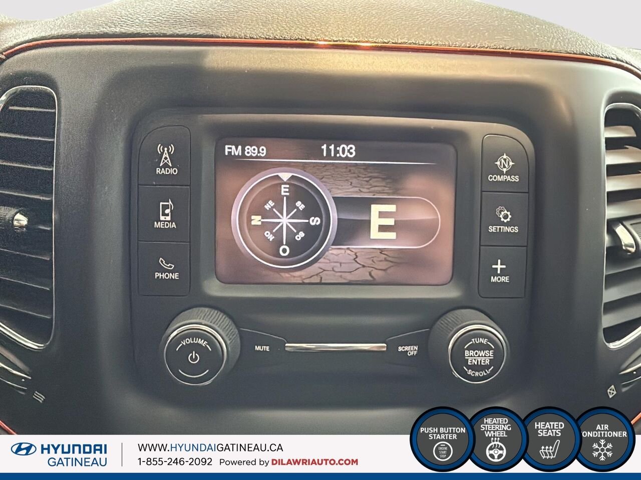 Jeep Compass 2018 Blanc Gatineau - photo #14