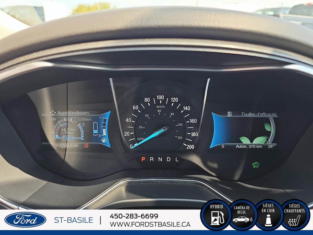 2015 Ford FUSION HYBRIDE White Saint-Basile-le-Grand - photo #31