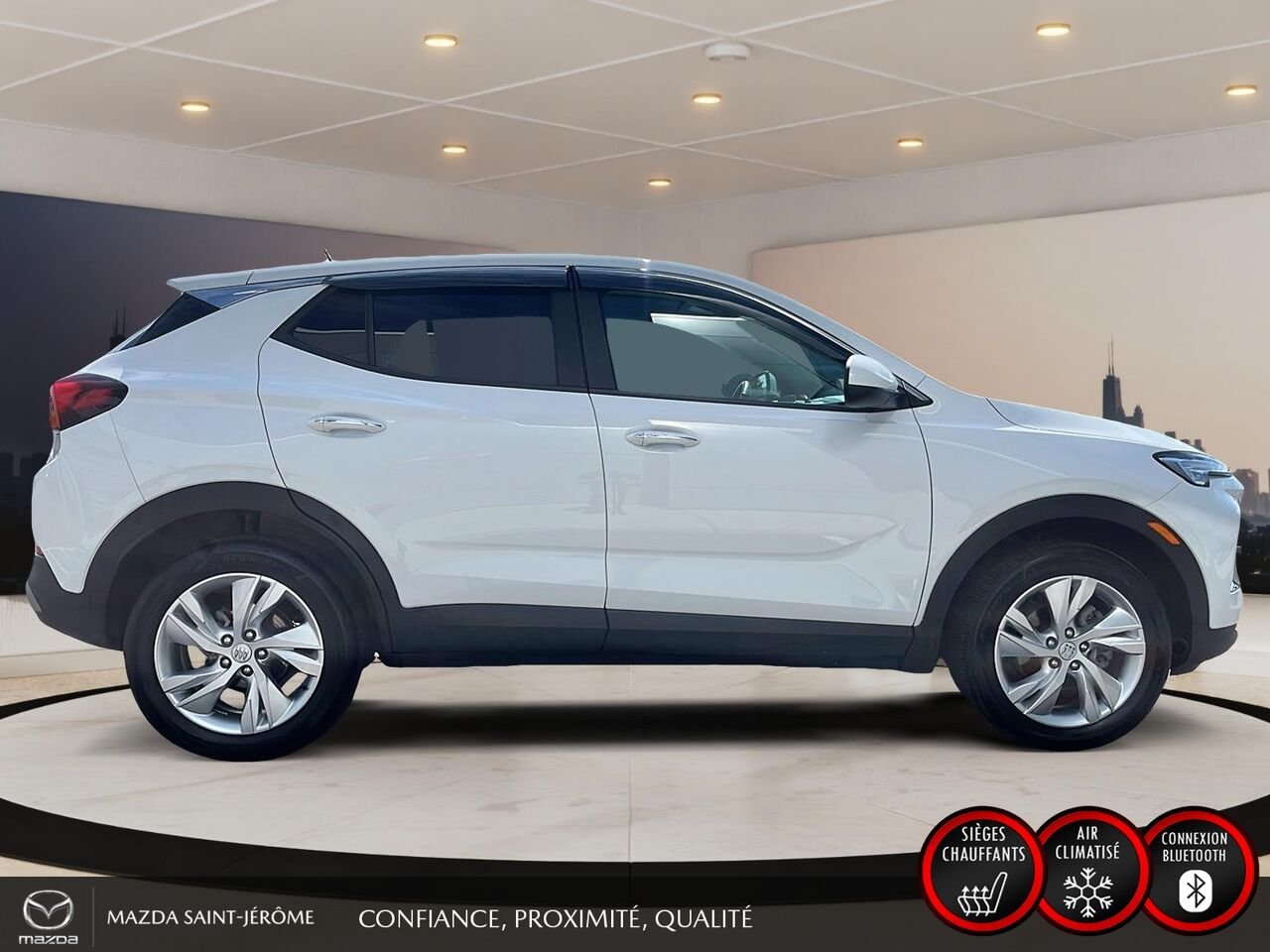 Buick Encore GX Privilégiée | AWD | CLEAN CARFAX | 2024 Blanc Saint-Jérôme - photo #4