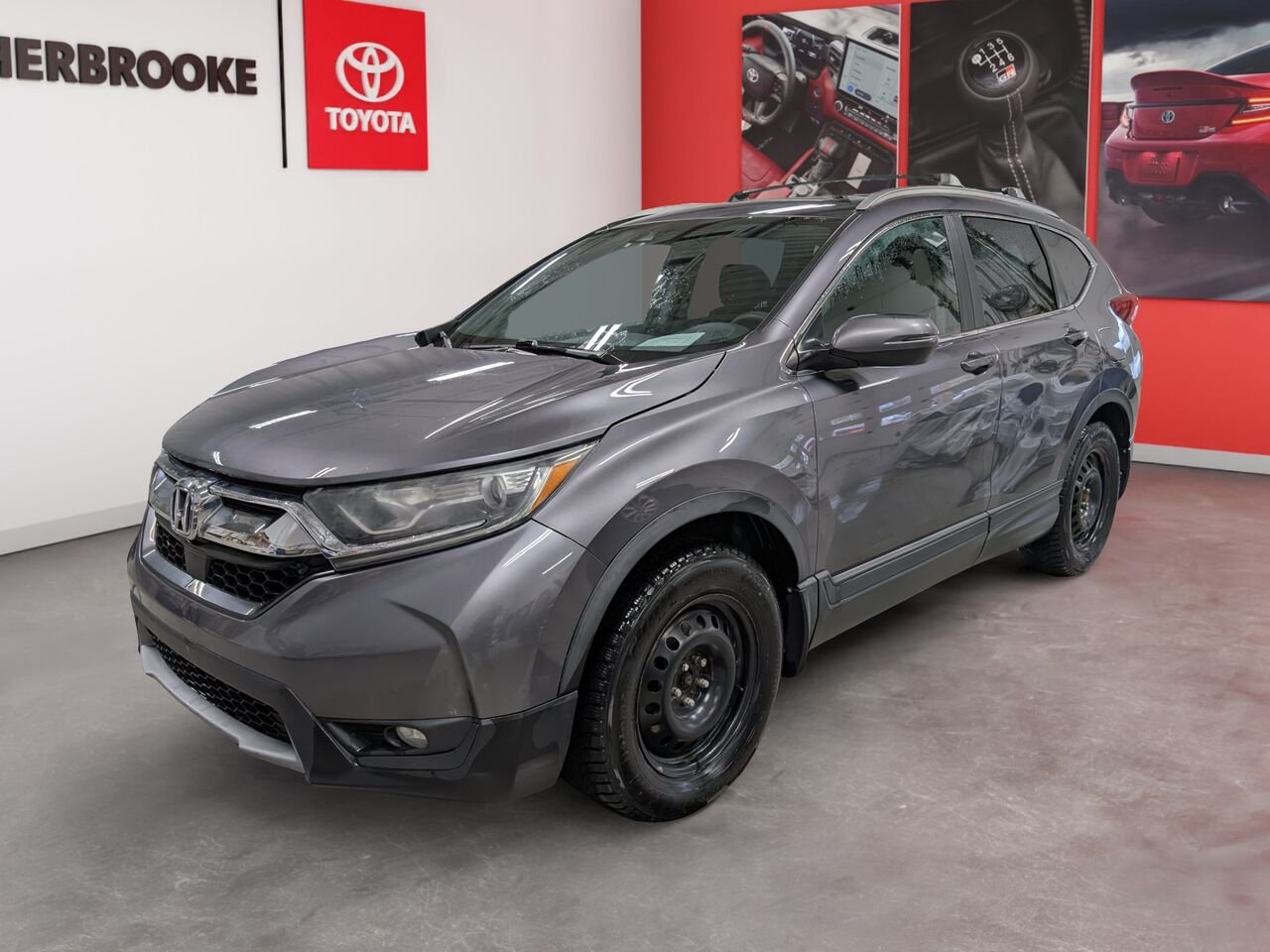 Honda CR-V EX/SIÈGES CHAUFFANTS/TOIT OUVRANT/AC BIZONE/CAMÉRA DE RECUL/BLUETOOTH 2017 Gris Sherbrooke - photo #0