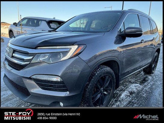 2017 Honda Pilot EX-L AWD, 8 PASSAGERS, VOLANT CHAUFFANT, TOIT OUVRANT. Grey