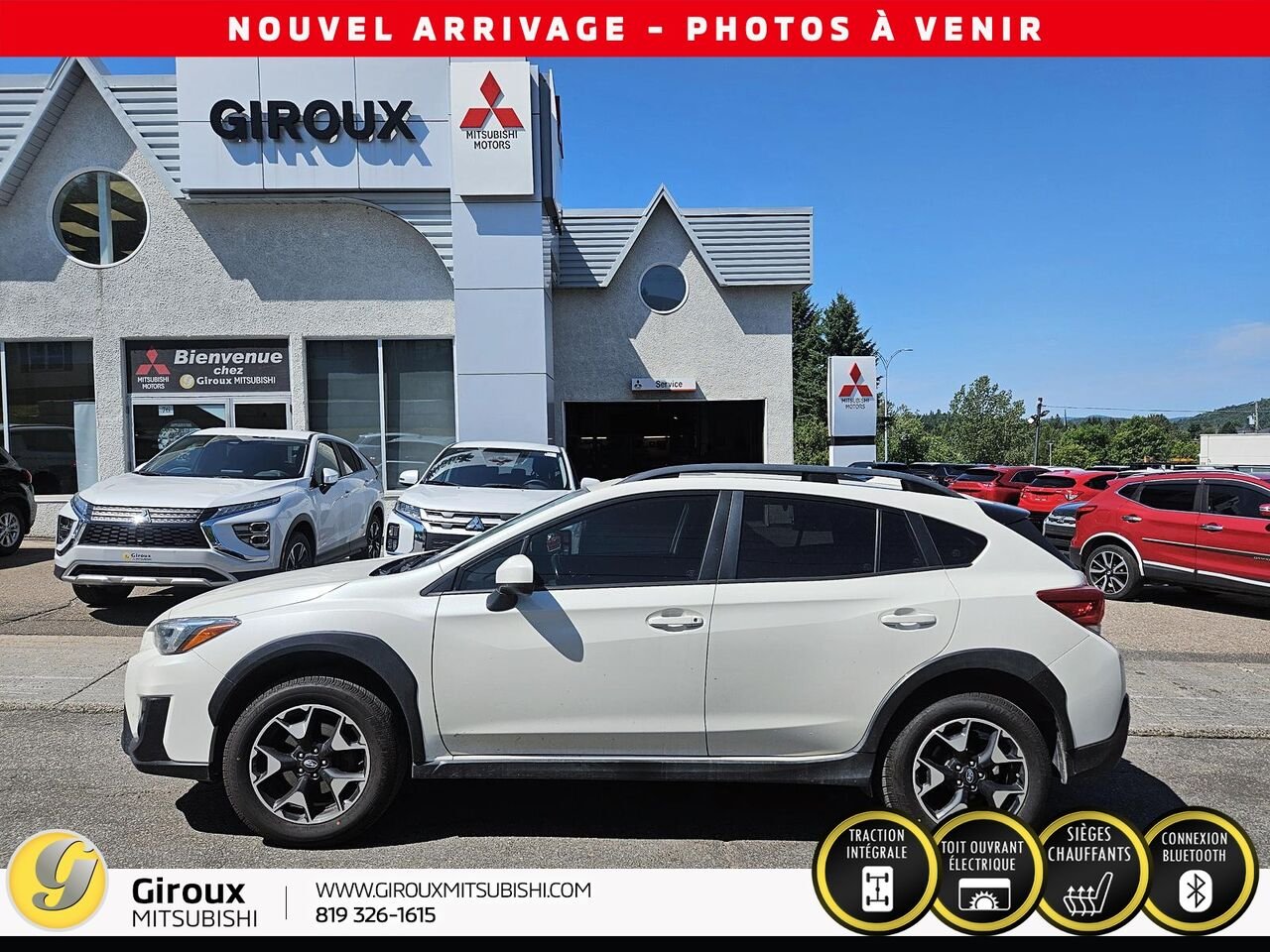2019 Subaru Crosstrek White Sainte-Agathe-des-Monts - photo #2