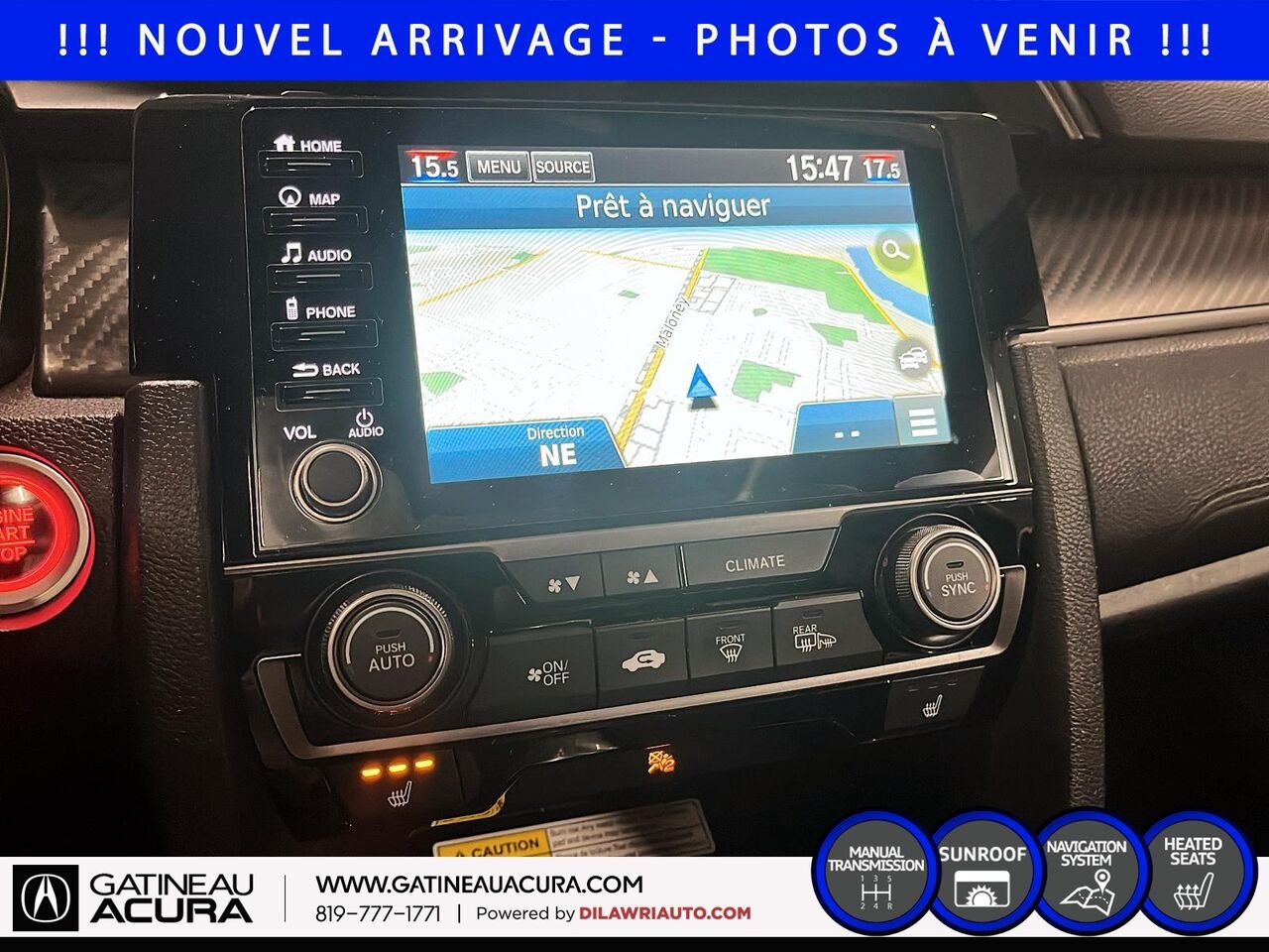 Honda Civic SI 2019 Noir Gatineau - photo #11