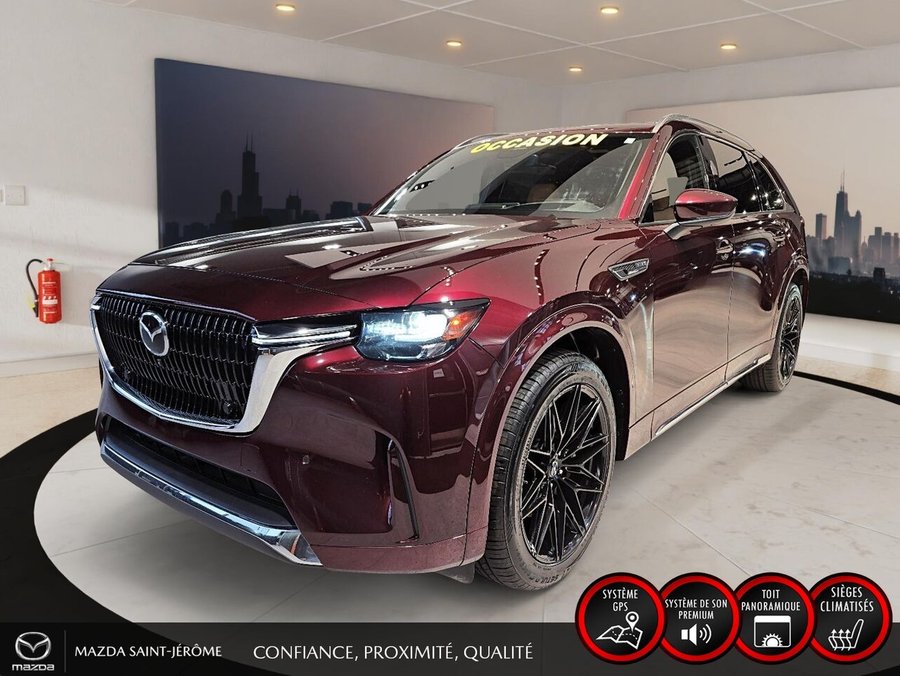Mazda CX-90 hybride léger Signature | TOIT PANORAMIQUE | AWD | 2024 Rouge