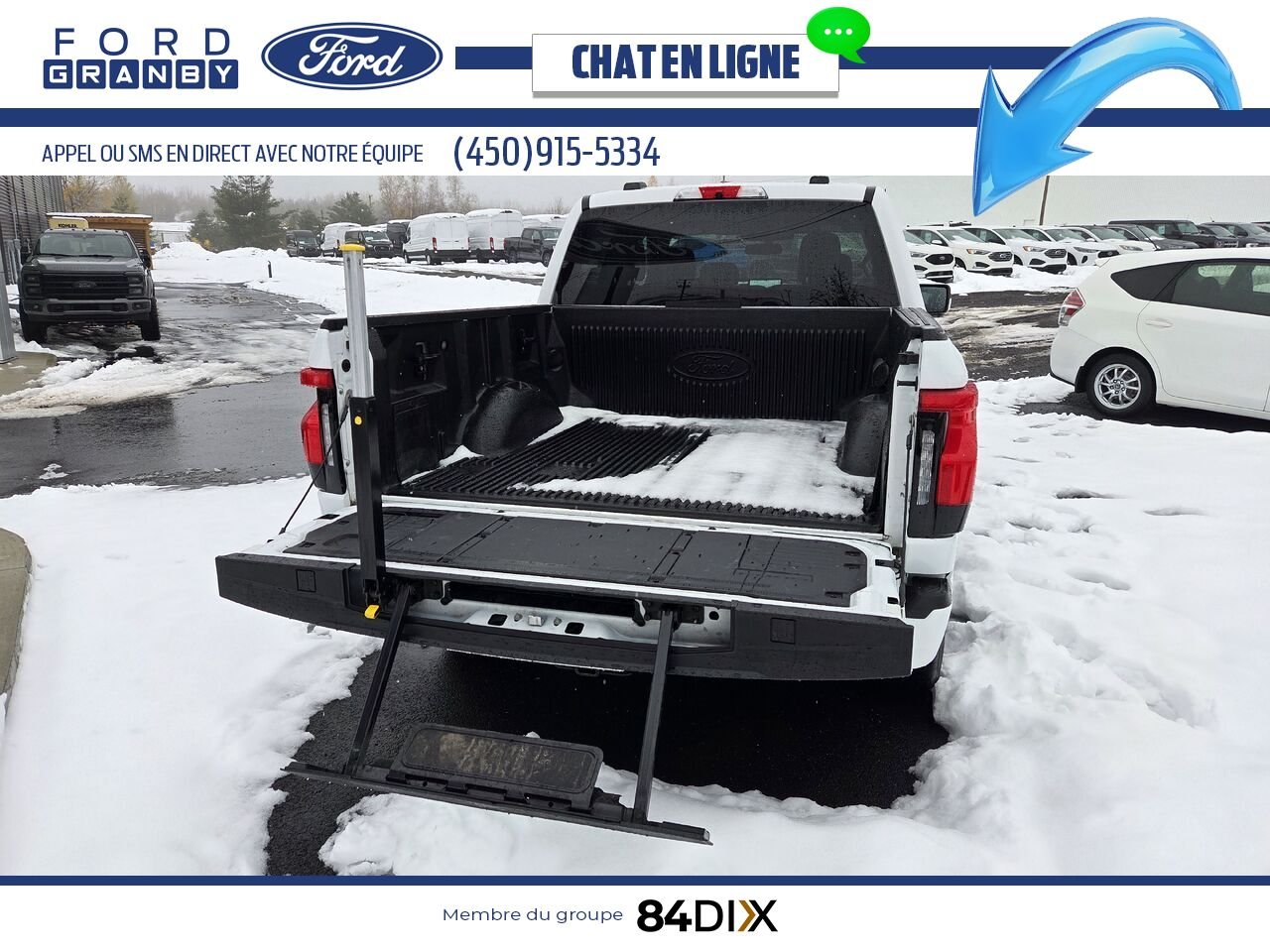 Ford F-150 Lightning 2024 Blanc Granby - photo #22