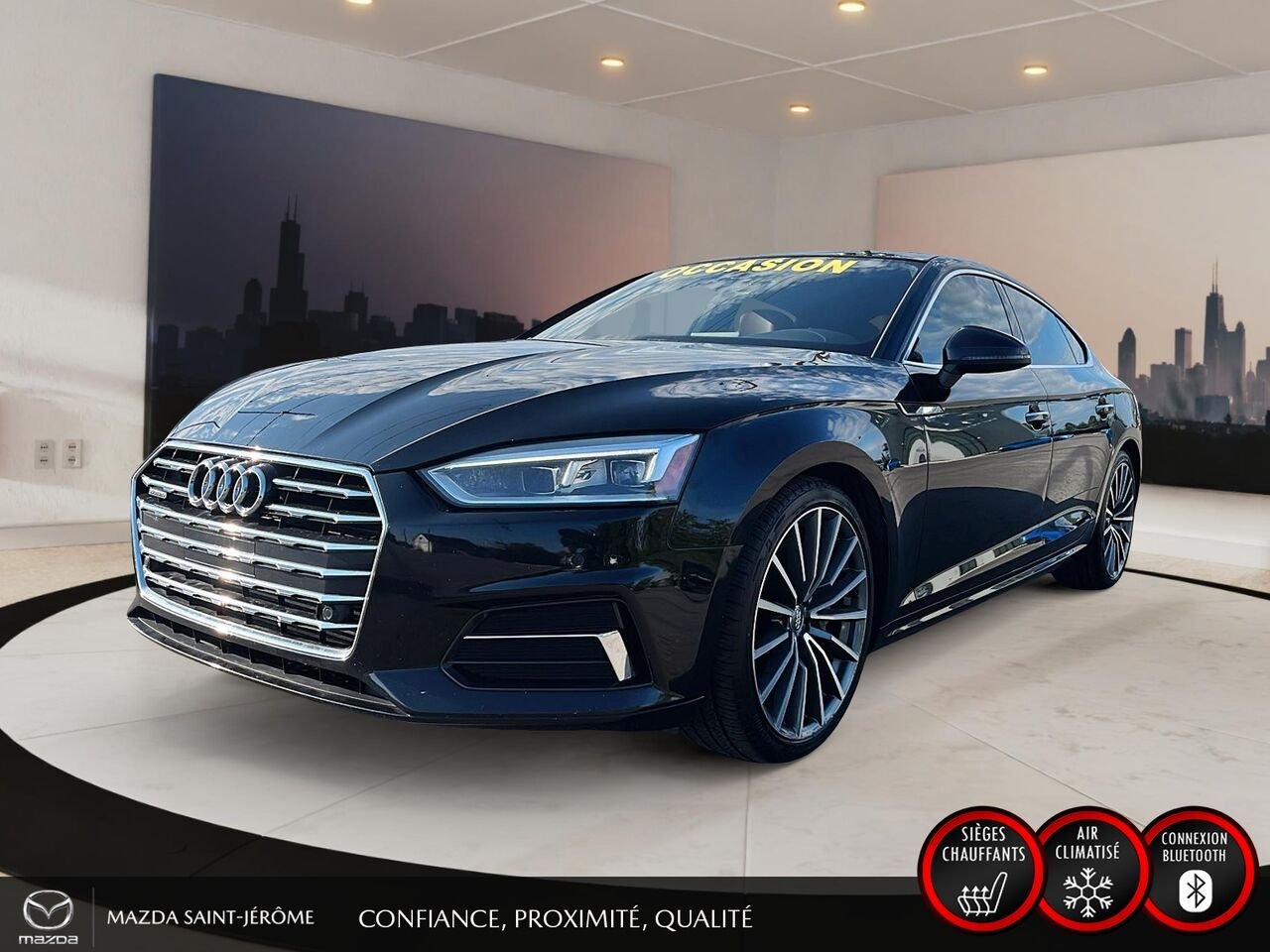 Audi A5 Sportback 2019 Noir Saint-Jérôme - photo #0