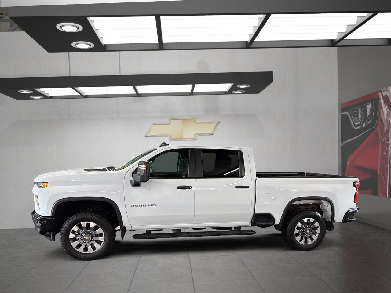 CHEVROLET SILVERADO 2500 CUSTOM DIESEL 2023 Blanc Saint-Hyacinthe - photo #4