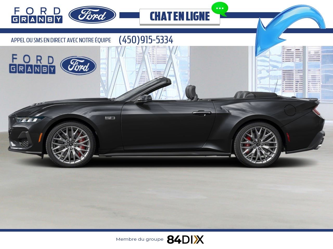 2024 Ford Mustang Shadow Black Granby - photo #1
