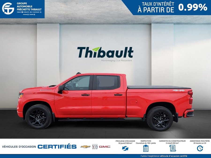 CHEVROLET SILVERADO Custom cabine multiplace 4RM 157 po 2024 Rouge