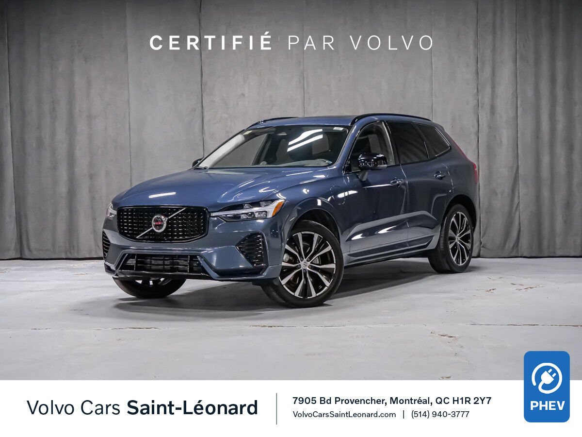 2023 Volvo XC60 Recharge T8 LONGUE AUTONOMIE ULTIMATE DARK BOWERS WILKINS SYST. REMORQUE Blue Montreal - photo #0