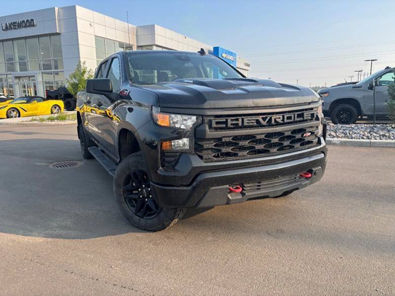 2024 Chevrolet Silverado 1500 4WD Crew Cab 157 Custom Trail Boss Black Sherwood Park - photo #1
