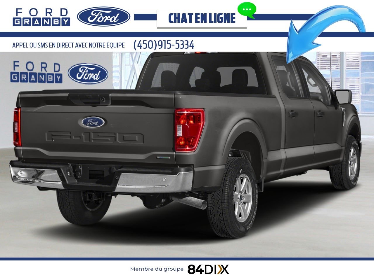 Ford F-150 2023 Gris Granby - photo #2