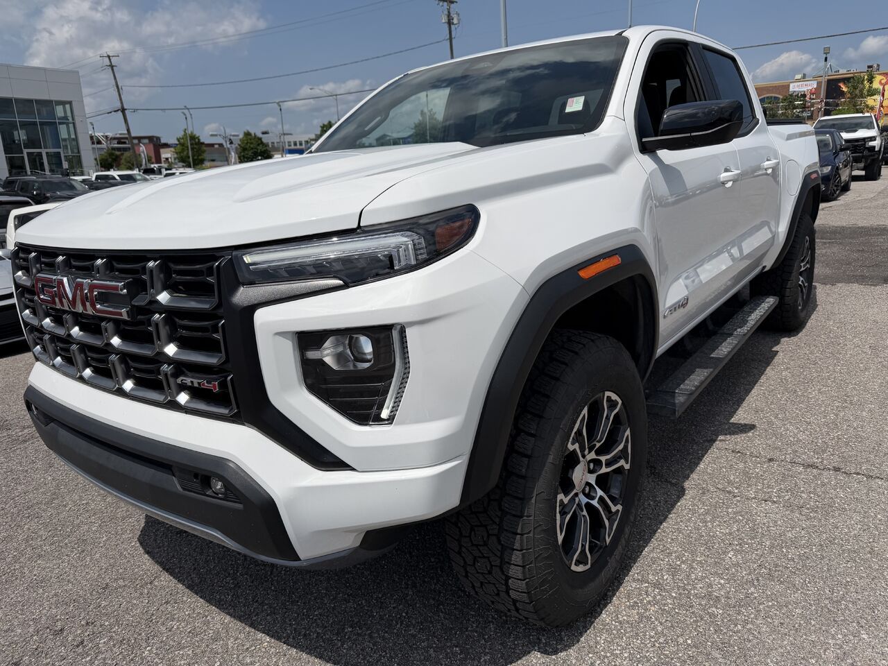 White 2024 GMC Canyon Pickup Truck Four-Wheel Drive Automatic