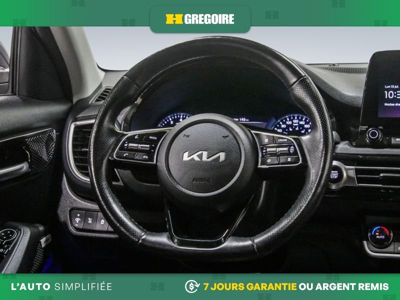 Kia Seltos 720583A | SX Turbo AWD AUTO AC CUIR TOIT NAV MAGS CAM RECUL 2023 Gris Laval - photo #19