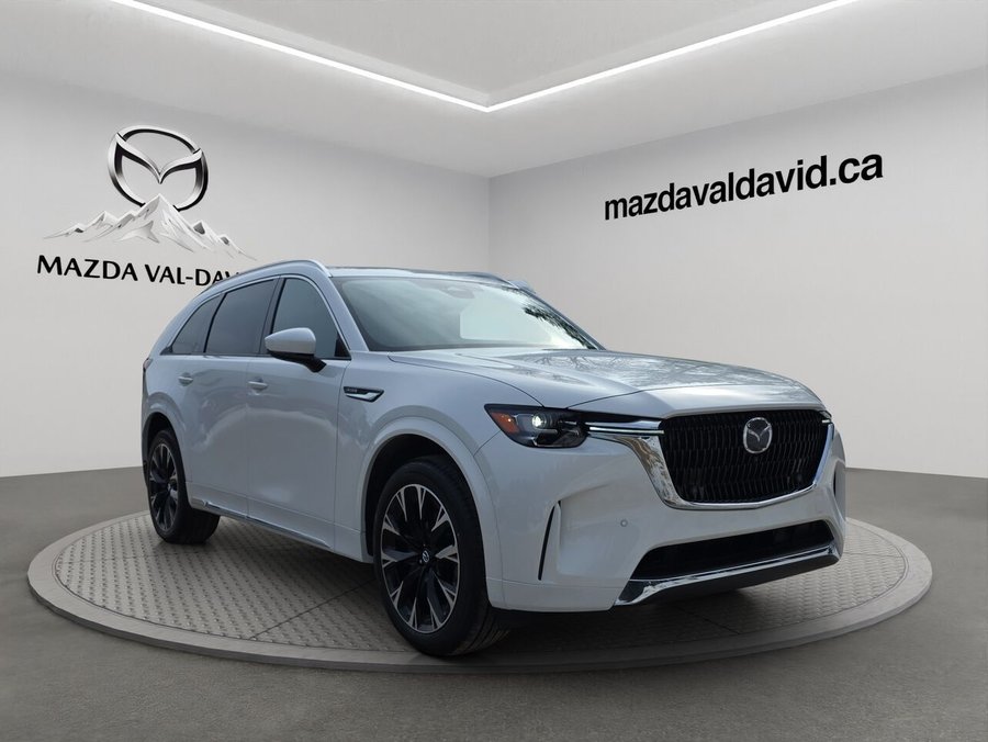 2026 Mazda CX-90 MHEV Signature, 7 passagers, Mode hybride, awd, Toit ouvrant pano, Écran 360 Platinum Quartz Metallic