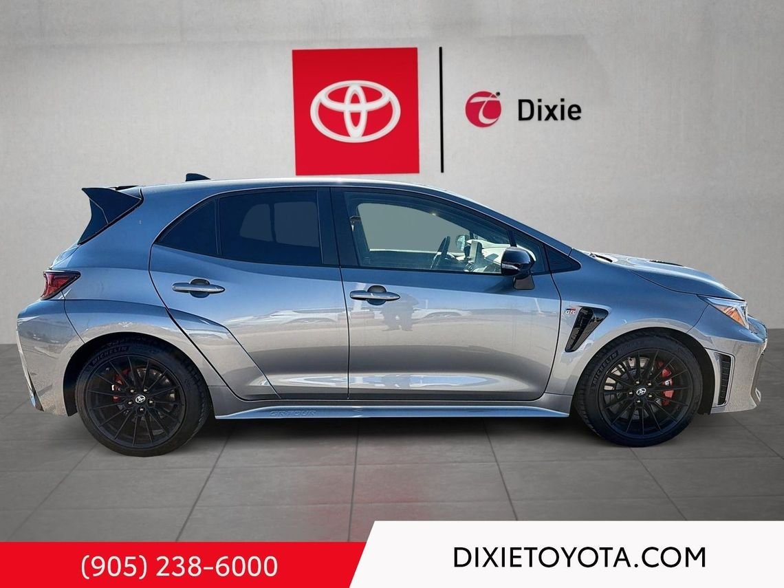 2025 Toyota GR Corolla Leather Interior, Heated Seats, Alloy Wheels, Heated Steering Wheel, Bluetooth Heavy Metal Mississauga - photo #2