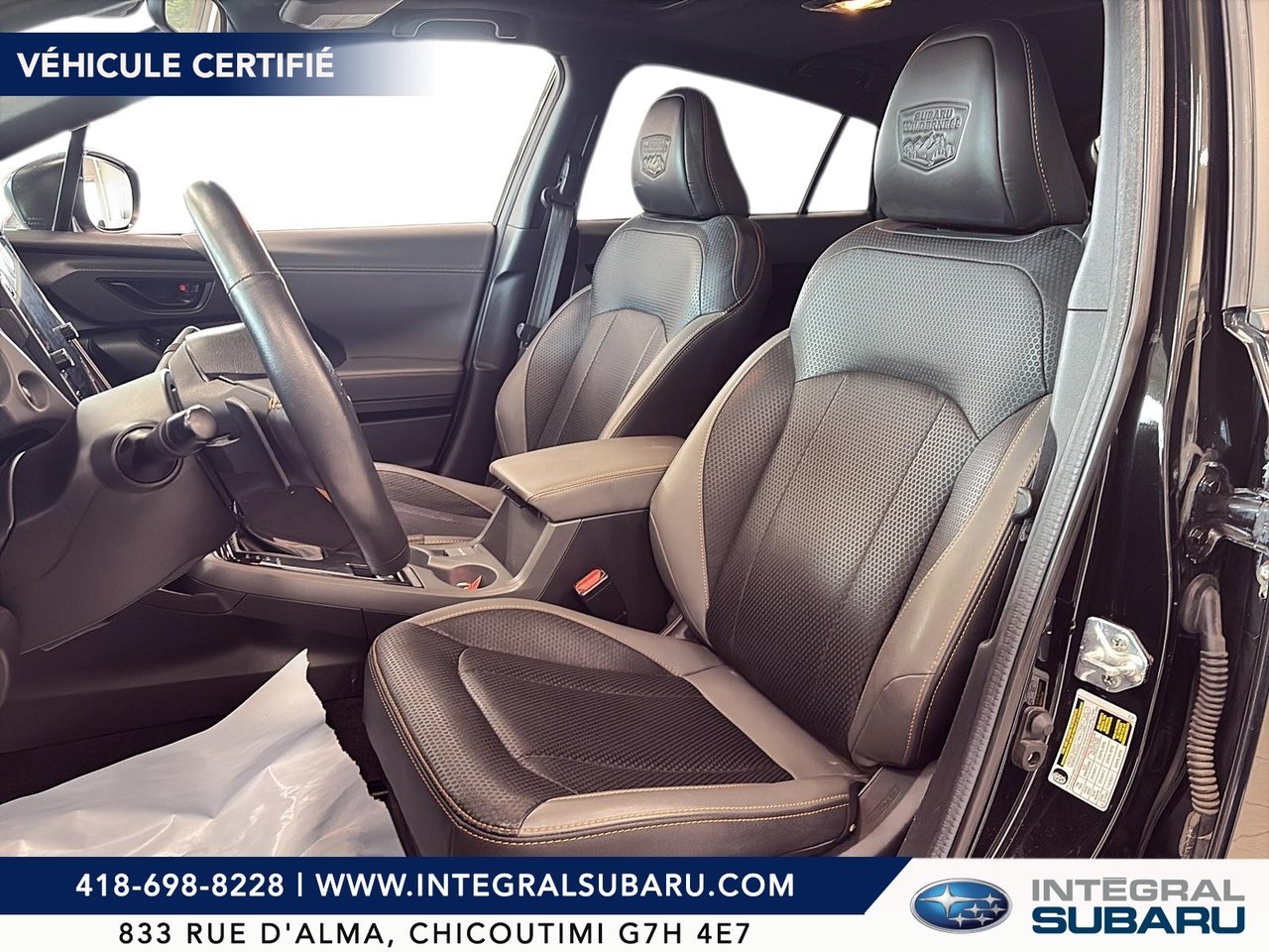 Subaru Crosstrek NIV 4S4GUHU62R3734372 2024 Noir Chicoutimi - photo #8
