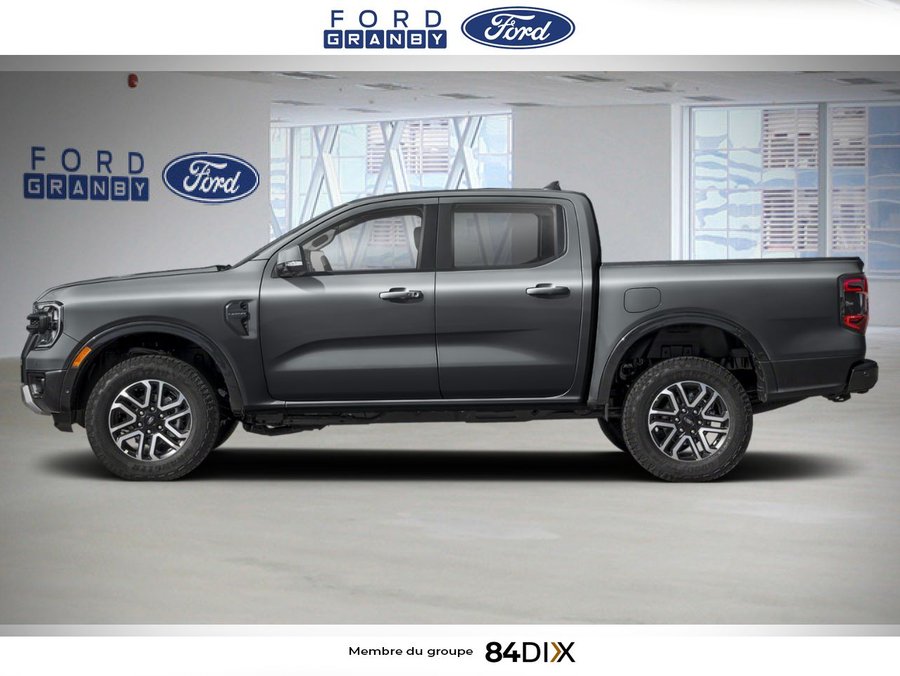 Ford Ranger LARIAT cabine SuperCrew 4RM caisse de 5 pi 2026 Gris carbonisé métallisé