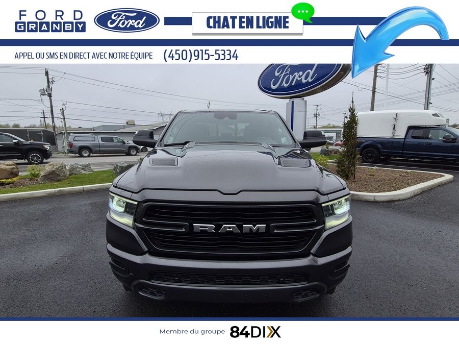 Ram 1500 Laramie cabine d'équipe 4x4 caisse de 6,4 pi 2022 Gris