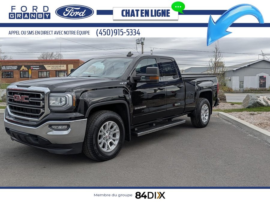 GMC Sierra 1500 SLE cabine double 4RM, 143,5 po 2016 Noir
