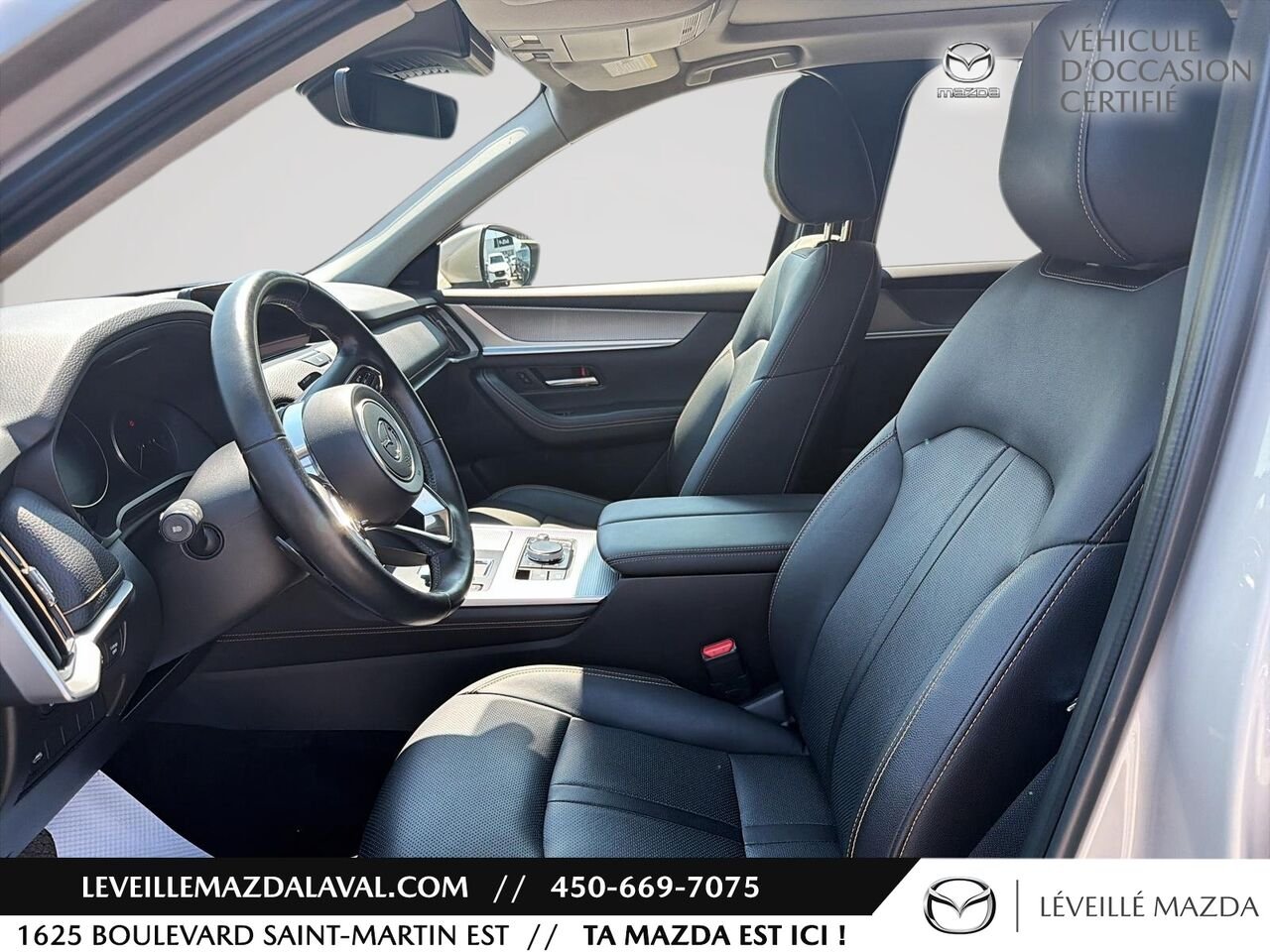 Mazda CX-90 hybride léger GT TI 2024 gray Laval - photo #9