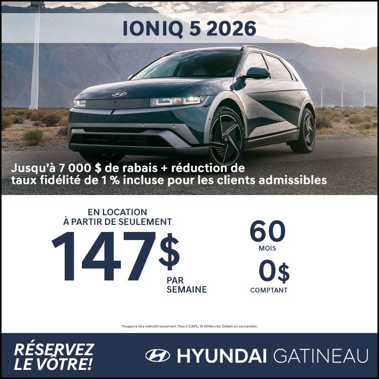 Hyundai gatineau promo IONIQ5 2026 mai FR 1