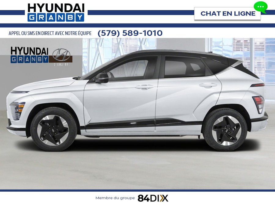 HYUNDAI Kona électrique 2026 2026 Blanc Atlas avec toit Noir abyssal