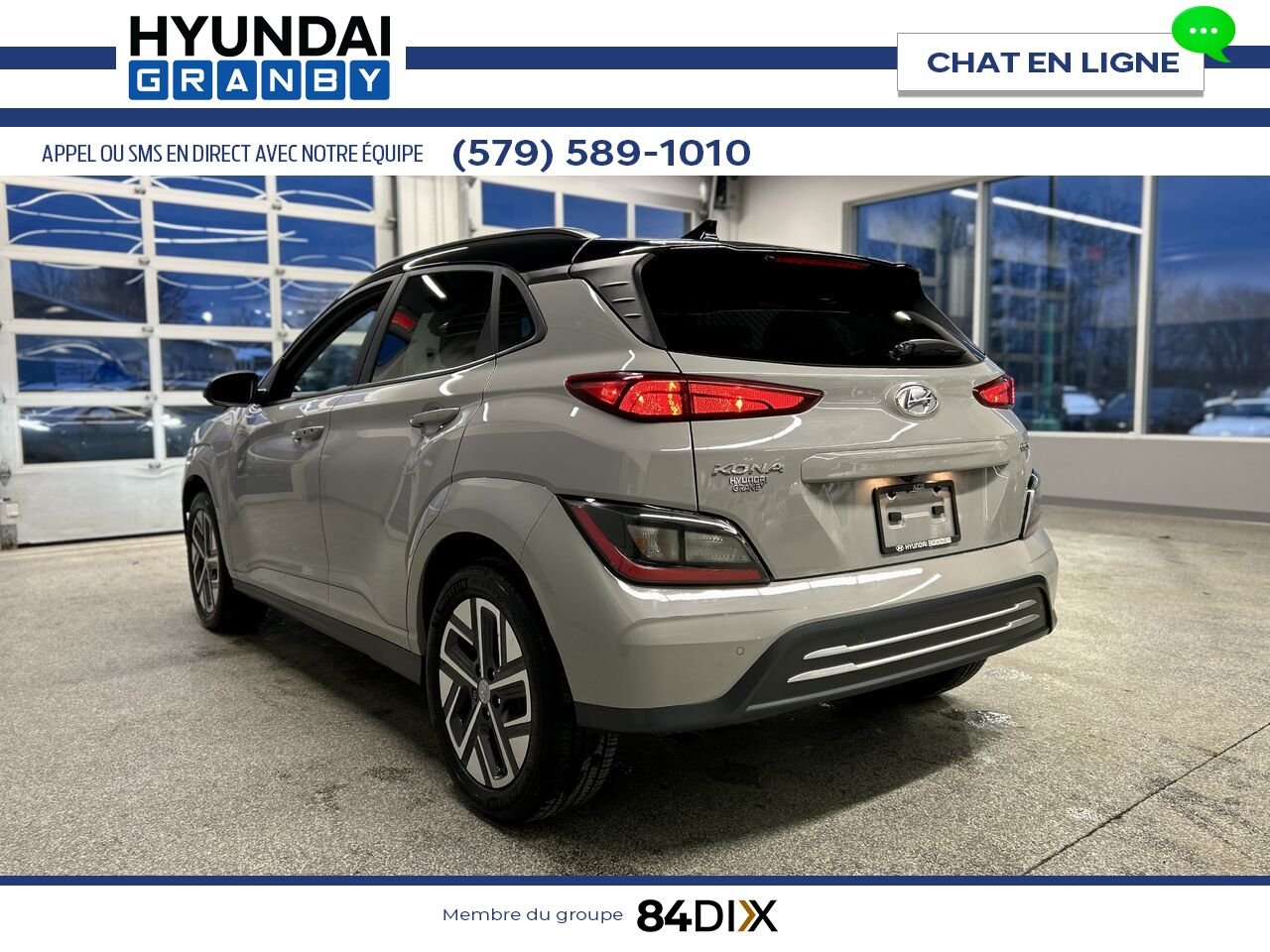 Hyundai Kona électrique 2023 Gris Granby - photo #4