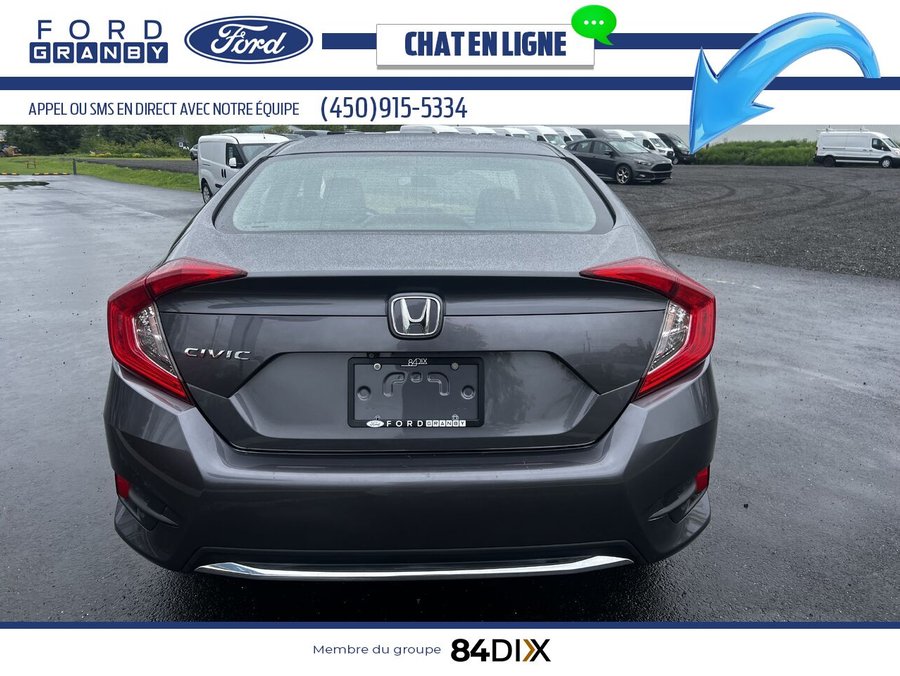 Honda Civic Berline EX CVT 2019 Noir