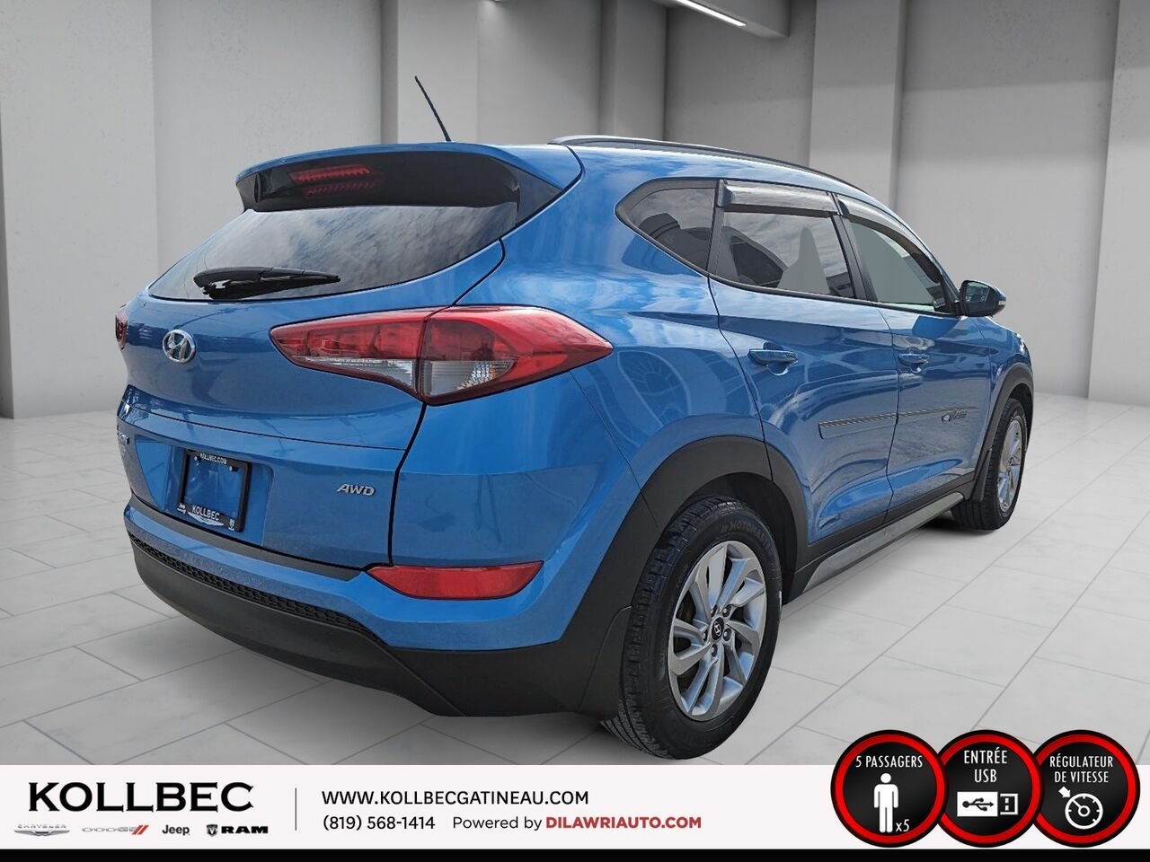 2017 HYUNDAI TUCSON 26981 | Premium 2.0L AWD Blue Gatineau - photo #14