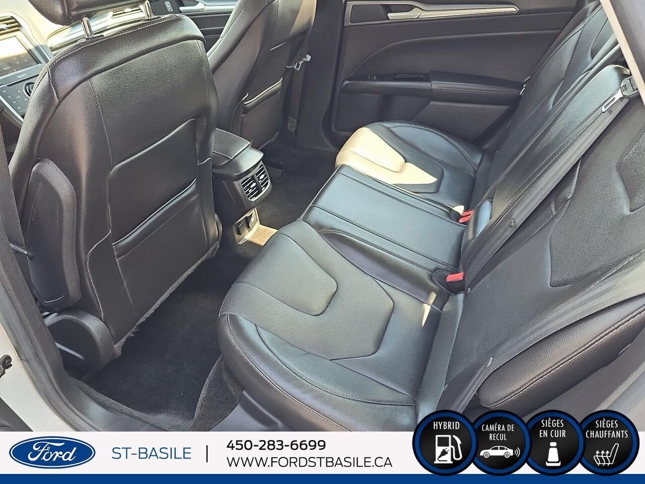 2015 Ford FUSION HYBRIDE White Saint-Basile-le-Grand - photo #16