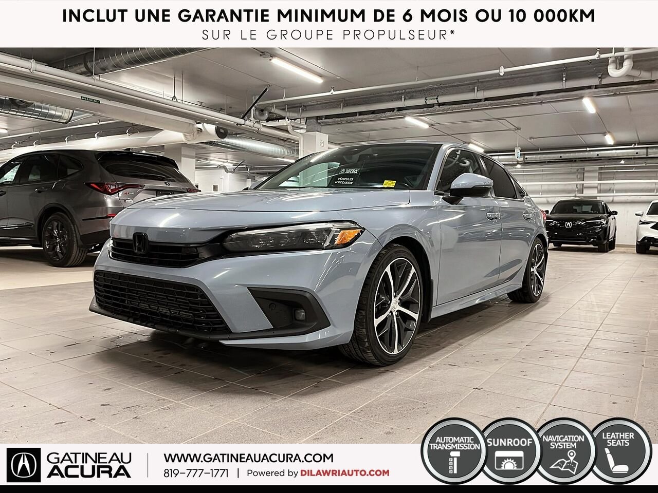 Honda Civic Touring 2022 Gris Ottawa & Gatineau - photo #0