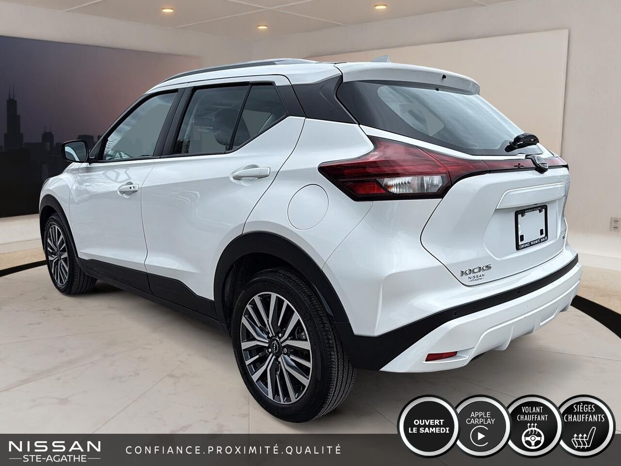 2024 Nissan Kicks SV | BAS KILO | CARPLAY | UN SEUL PROPRIÉTAIRE White Saint-Jérôme - photo #4