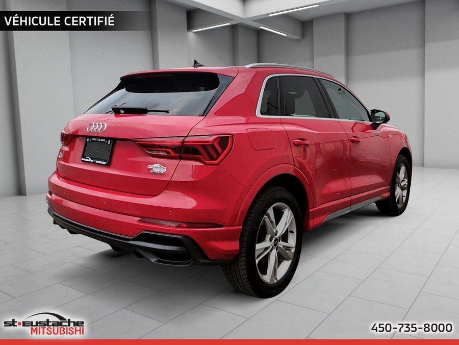 Audi Q3 Progressiv 45 TFSI quattro-cuir-toit panoramique-camera de recul-sline 2021 Rouge