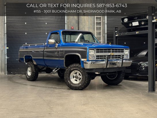 1987 Chevrolet K10 1987 Blue