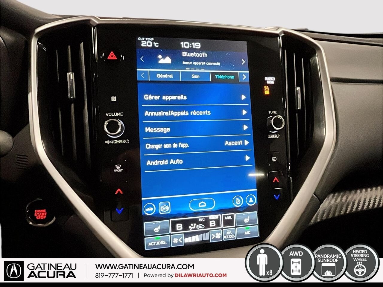Subaru Ascent Touring AWD 2023 Noir Gatineau - photo #3
