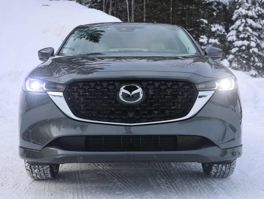 2025 Mazda CX-5 Gs, awd, Toit ouvrant, volant et rétroviseurs chauffants, hayon électrique Polymetal Metallic