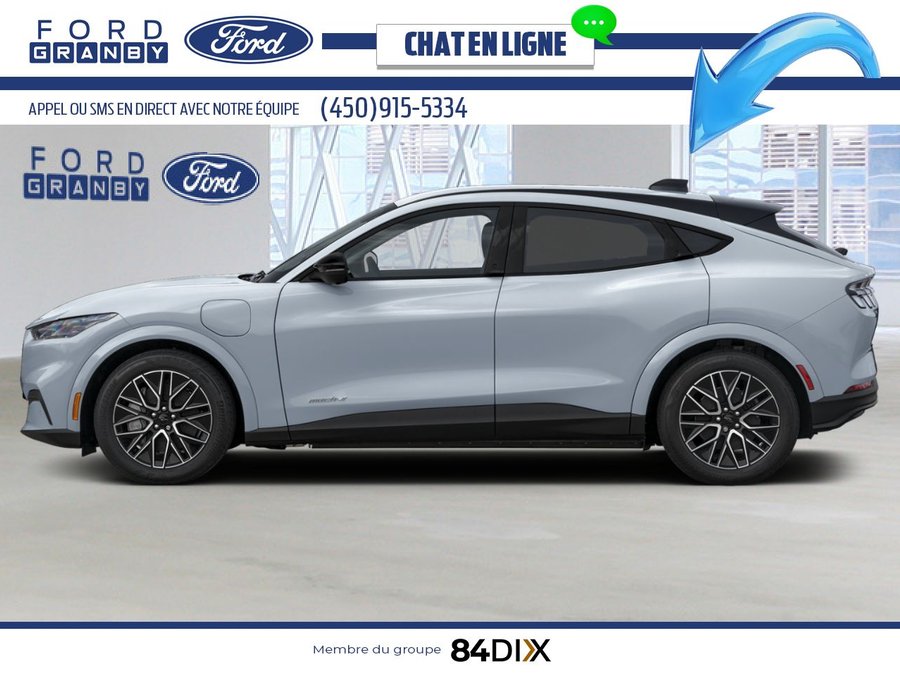 Ford Mustang Mach-E Haut de gamme TI 2026 Gris glacier métallisé trois couches