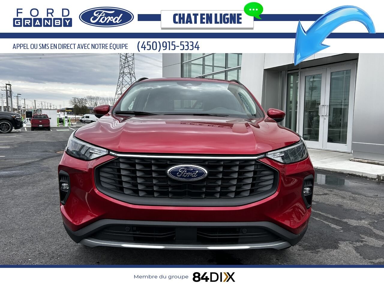 Ford Escape 2025 Rouge vitesse métallisé teinté verni Granby - photo #7