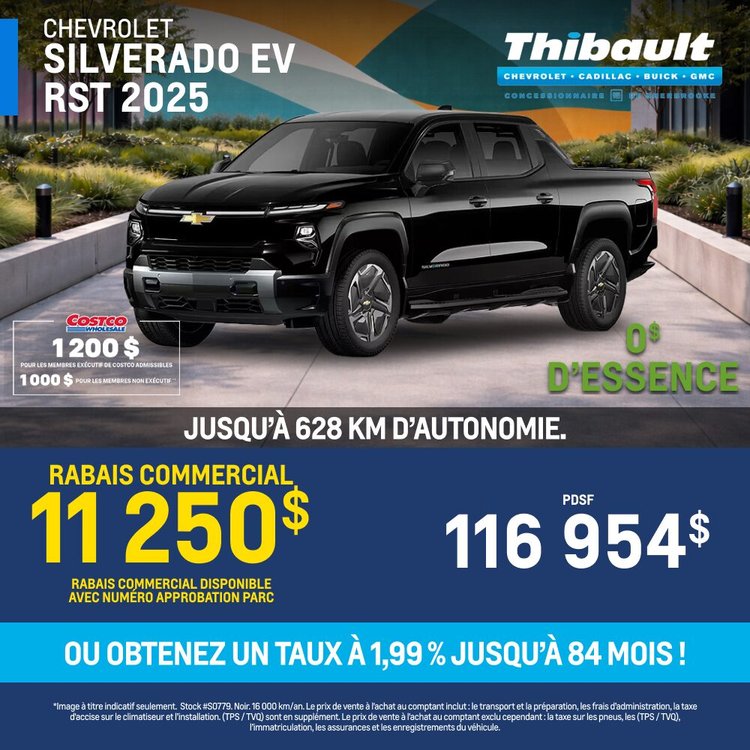 Thibault sherbrooke promo avril CHEVROLET SILVERADO EV FR