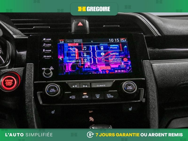 Honda Civic 822259 | Sport AUTO AC CUIR TOIT GR ELECT MAGS CAM RECUL BL 2019 Bleu Laval - photo #23