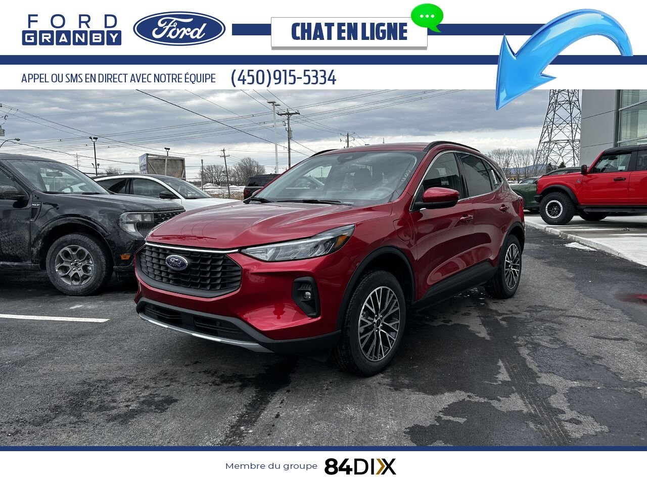 Ford Escape 2025 Rouge vitesse métallisé teinté verni Granby - photo #6